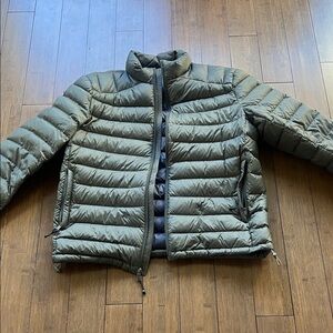 Men's Olive Puffer Jacket